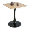 Bàn cafe vuông 60x60cm gỗ plywood chân sắt Tolix CFD68254