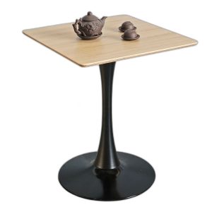Bàn cafe vuông 60x60cm gỗ plywood chân sắt Tolix CFD68254