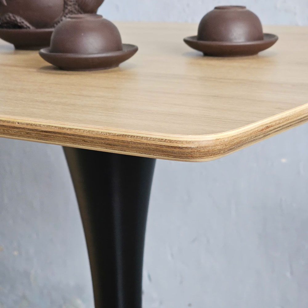 Bàn cafe vuông 60x60cm gỗ plywood chân sắt Tolix CFD68254 Bàn cafe vuông 60x60cm gỗ plywood chân sắt Tolix CFD68254 - hình 2