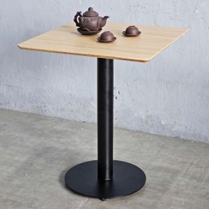 Bàn cafe vuông 60x60cm gỗ plywood chân sắt tròn CFD68257 - hình 1