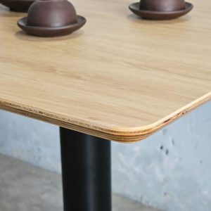 Bàn cafe vuông 60x60cm gỗ plywood vát cạnh CFD68256 - hình 1