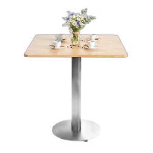 Bàn cafe vuông 70x70cm gỗ cao su CFD68287