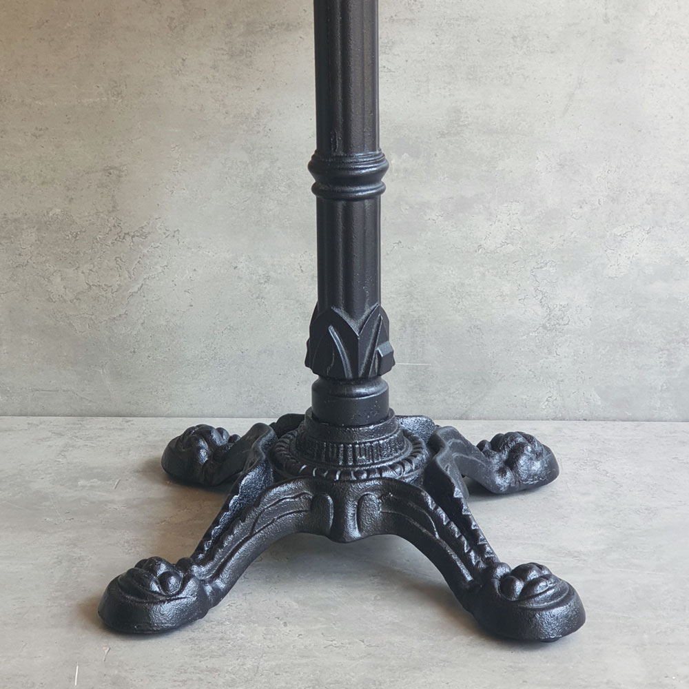 Bàn cafe vuông 70x70cm gỗ cao su chân bằng gang đúc nghệ thuật CFD68193 Bàn cafe vuông 70x70cm gỗ cao su chân bằng gang đúc nghệ thuật CFD68193 - hình 3