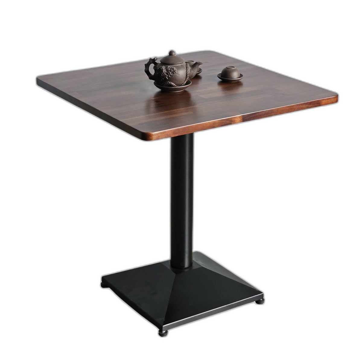 Bàn cafe vuông 70x70cm gỗ tràm chân sắt CFD68251 Bàn cafe vuông 70x70cm gỗ tràm chân sắt CFD68251