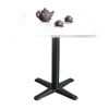 Bàn cafe vuông 70x70cm gỗ tràm chân sắt chữ X đúc CFD68247