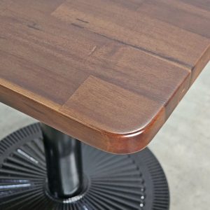 Bàn cafe vuông 70x70cm gỗ tràm chân sắt đế đúc CFD68250 - hình 1