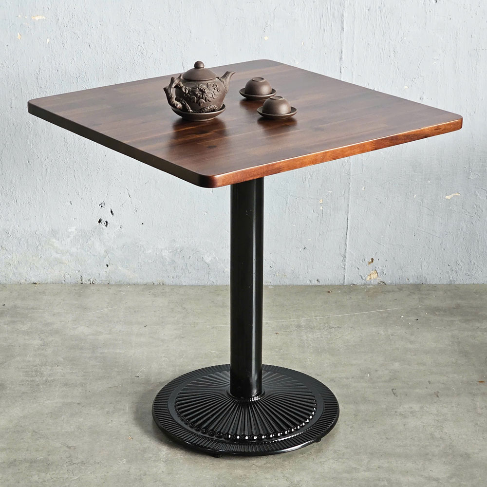 Bàn cafe vuông 70x70cm gỗ tràm chân sắt đế đúc CFD68250 Bàn cafe vuông 70x70cm gỗ tràm chân sắt đế đúc CFD68250 - hình 5