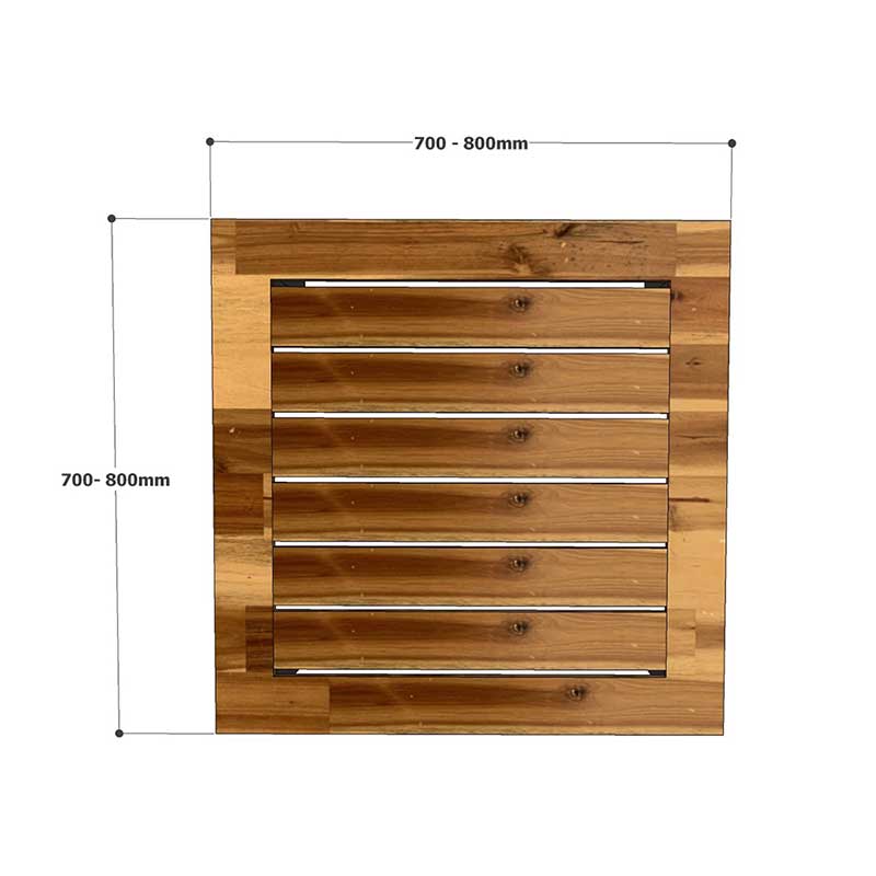 Bàn cafe vuông gỗ tràm chân sắt CFD68129 Bàn cafe vuông gỗ tràm chân sắt CFD68129 - hình 4