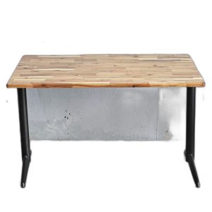 Bàn chữ nhật 120x70cm gỗ tràm chân sắt BA68240