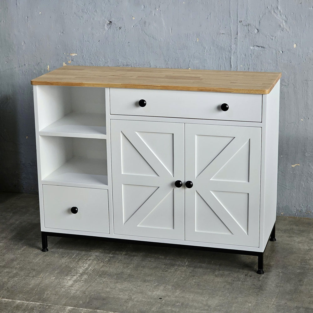 Bàn đảo bếp 104x41x80cm gỗ cao su Bàn đảo bếp 104x41x80cm gỗ cao su - hình 1