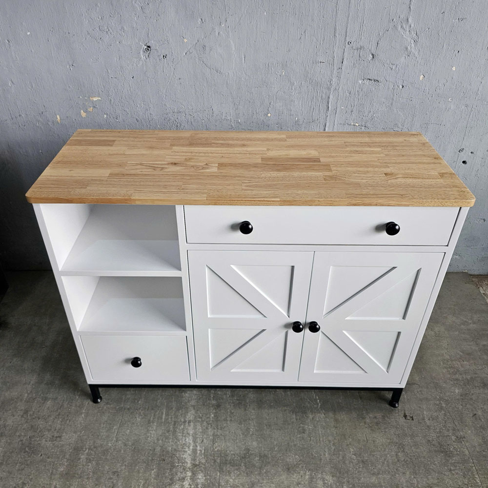 Bàn đảo bếp 104x41x80cm gỗ cao su Bàn đảo bếp 104x41x80cm gỗ cao su - hình 2