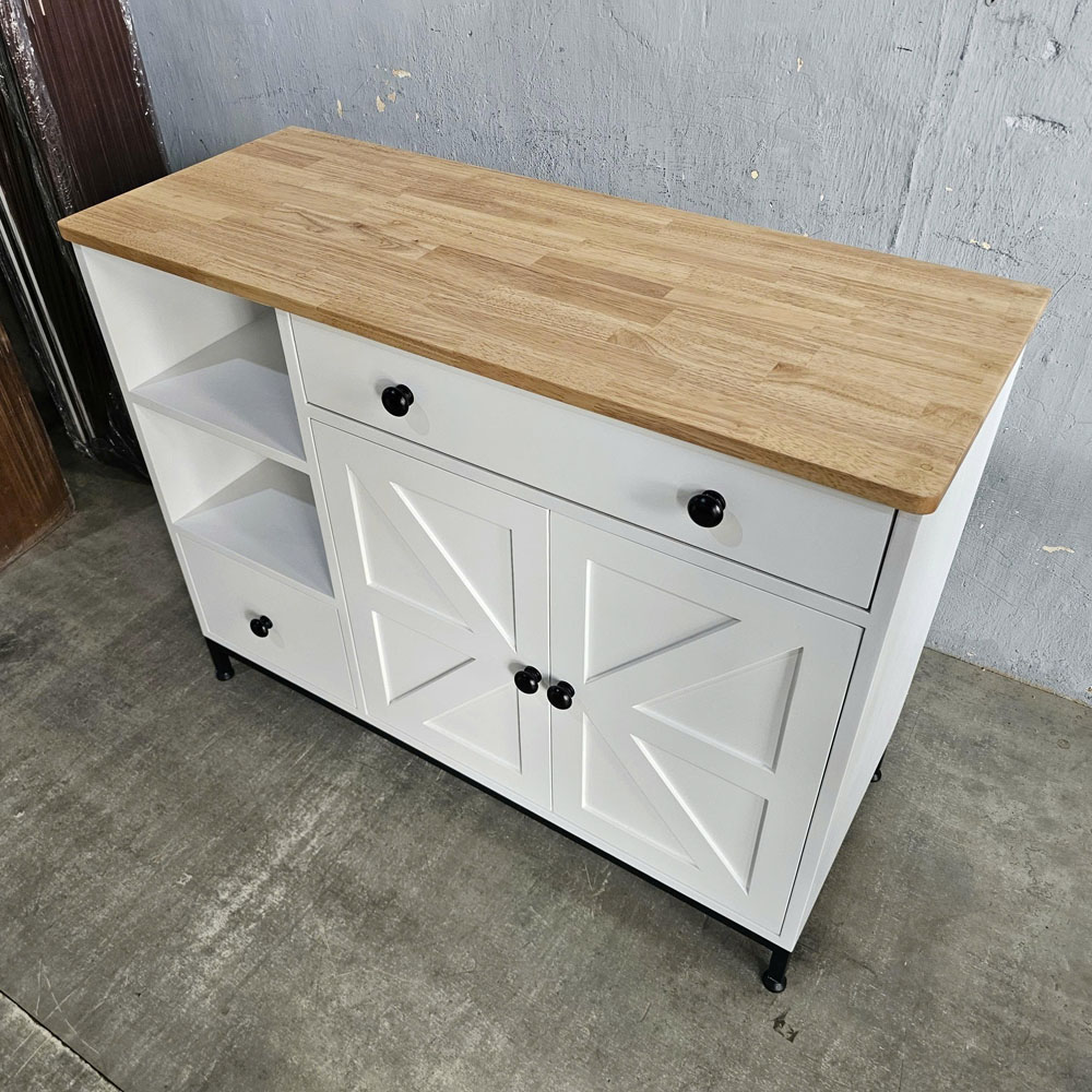 Bàn đảo bếp 104x41x80cm gỗ cao su Bàn đảo bếp 104x41x80cm gỗ cao su - hình 3