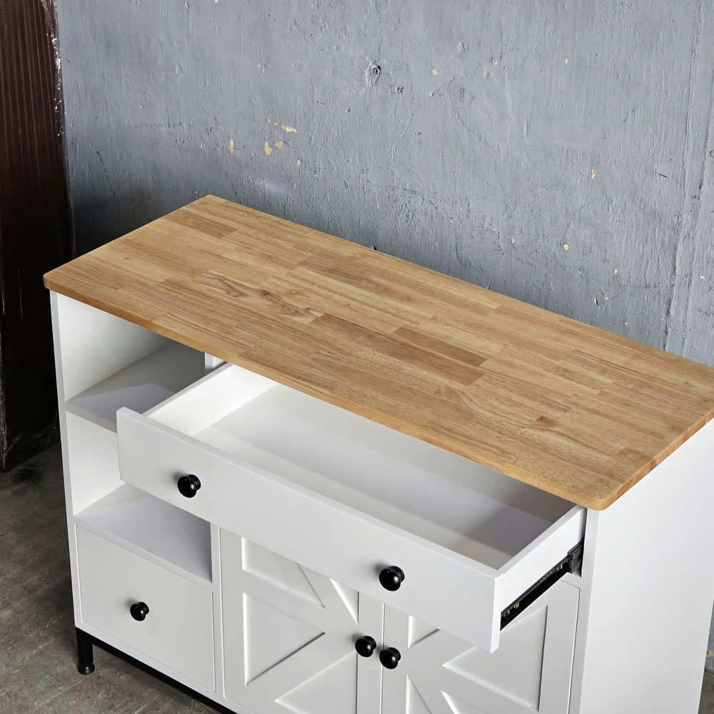 Bàn đảo bếp 104x41x80cm gỗ cao su Bàn đảo bếp 104x41x80cm gỗ cao su - hình 4