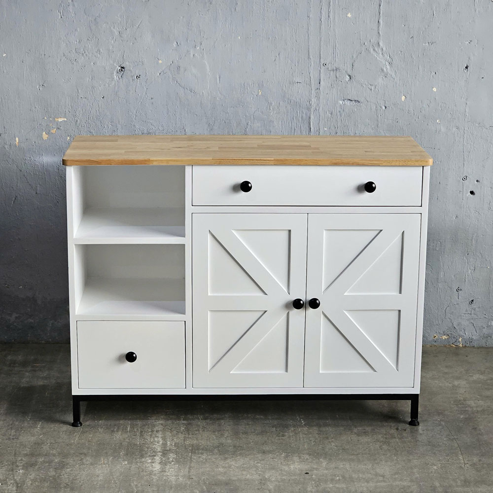 Bàn đảo bếp 104x41x80cm gỗ cao su Bàn đảo bếp 104x41x80cm gỗ cao su - hình 5