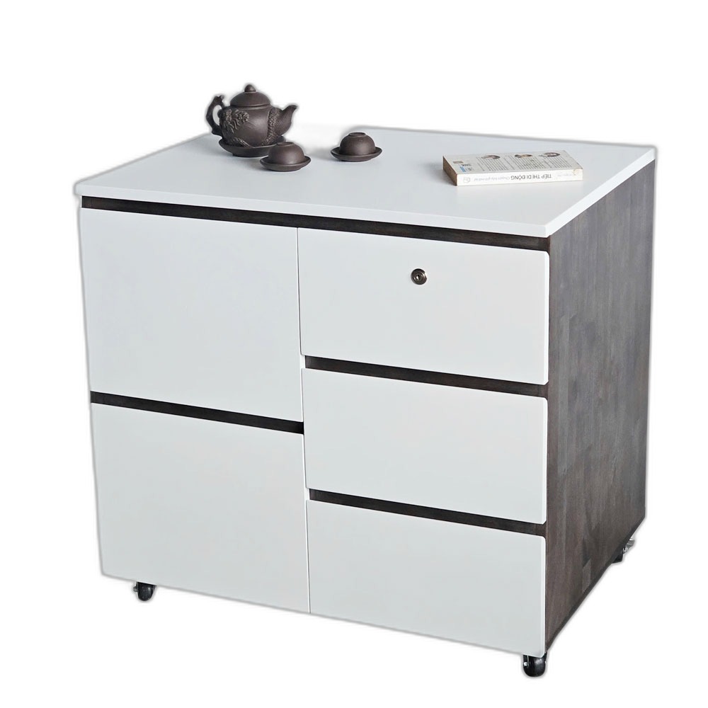 Bàn đảo bếp di động 80x50x75cm gỗ cao su Bàn đảo bếp di động 80x50x75cm gỗ cao su