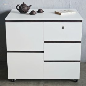 Bàn đảo bếp di động 80x50x75cm gỗ cao su - hình 1