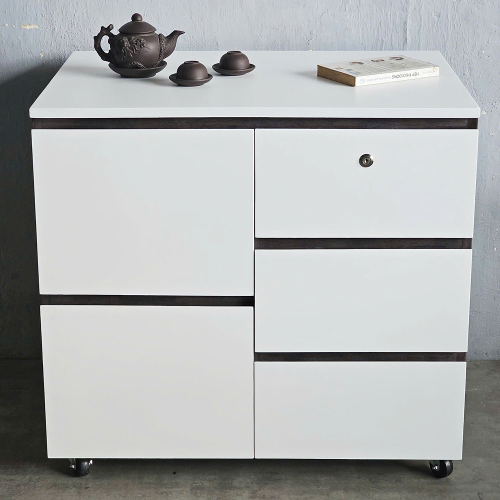 Bàn đảo bếp di động 80x50x75cm gỗ cao su Bàn đảo bếp di động 80x50x75cm gỗ cao su - hình 1