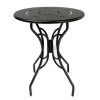 Bàn decor, bàn cafe tròn chân sắt bướm CFD68120