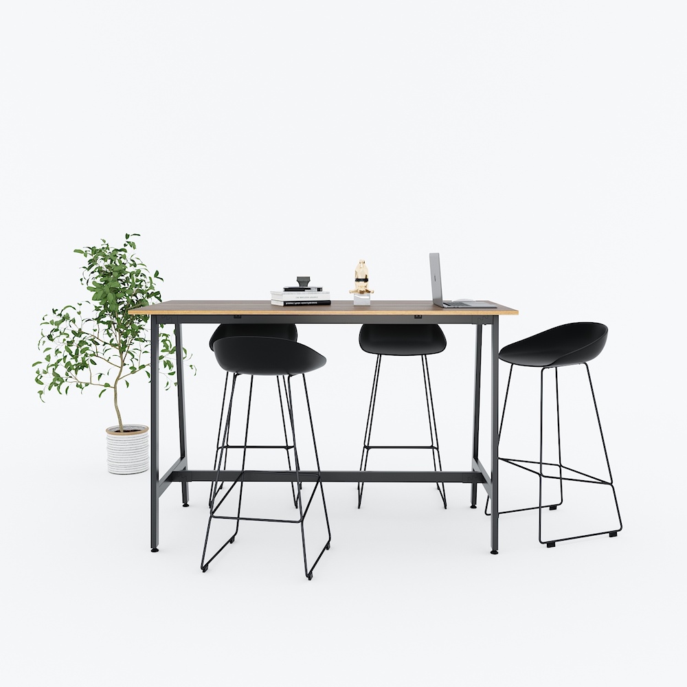 Bàn đứng 160x80x105cm gỗ Plywood phủ melamin chân sắt lắp ráp STD68035 Bàn đứng 160x80x105cm gỗ Plywood phủ melamin chân sắt lắp ráp STD68035 - hình 2