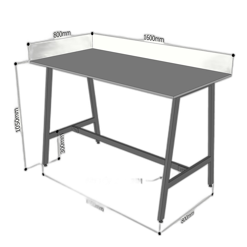 Bàn đứng 1m6 gỗ cao su chân sắt lắp ráp STD68036 Bàn đứng 1m6 gỗ cao su chân sắt lắp ráp STD68036