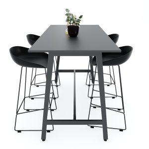 Bàn đứng 1m6 gỗ cao su chân sắt lắp ráp STD68036 - hình 1