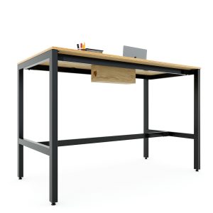 Bàn Họp Đứng Nhóm 4 Người Ván Plywood Chân Sắt Lắp Ráp STD68039 - hình 1