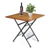 Bàn ngoài trời xếp gọn REFORD 75x75cm gỗ tràm CFD68089