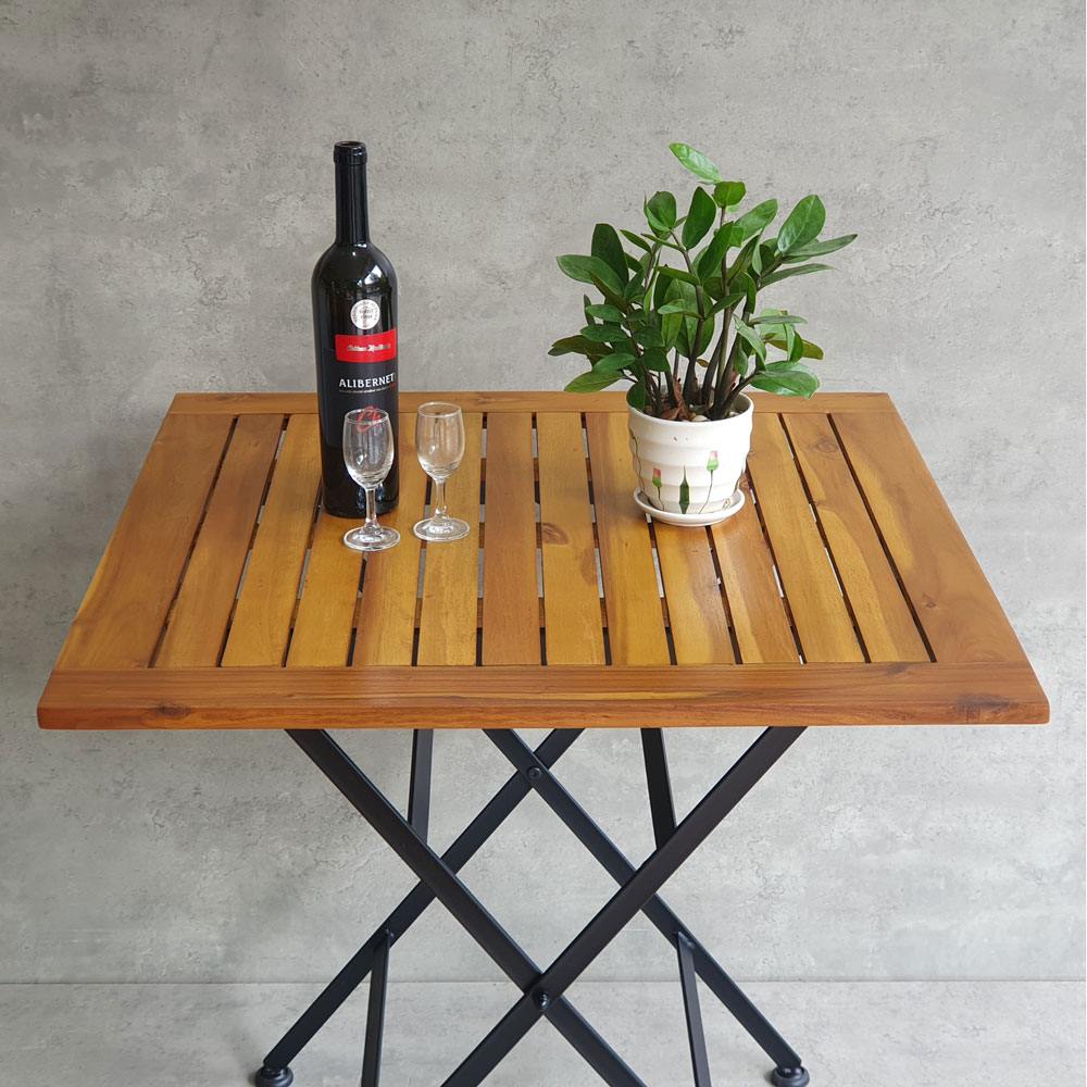 Bàn ngoài trời xếp gọn REFORD 75x75cm gỗ tràm CFD68089 Bàn ngoài trời xếp gọn REFORD 75x75cm gỗ tràm CFD68089 - hình 1