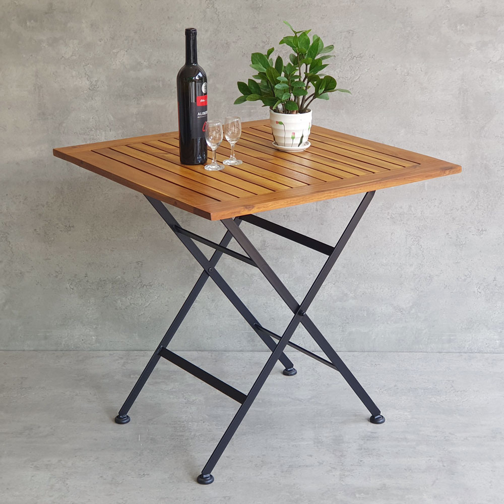 Bàn ngoài trời xếp gọn REFORD 75x75cm gỗ tràm CFD68089 Bàn ngoài trời xếp gọn REFORD 75x75cm gỗ tràm CFD68089 - hình 5