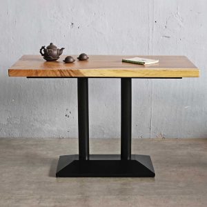 Bàn nhà hàng cafe chữ nhật 120x65cm gỗ me tây CFD68235 - hình 1