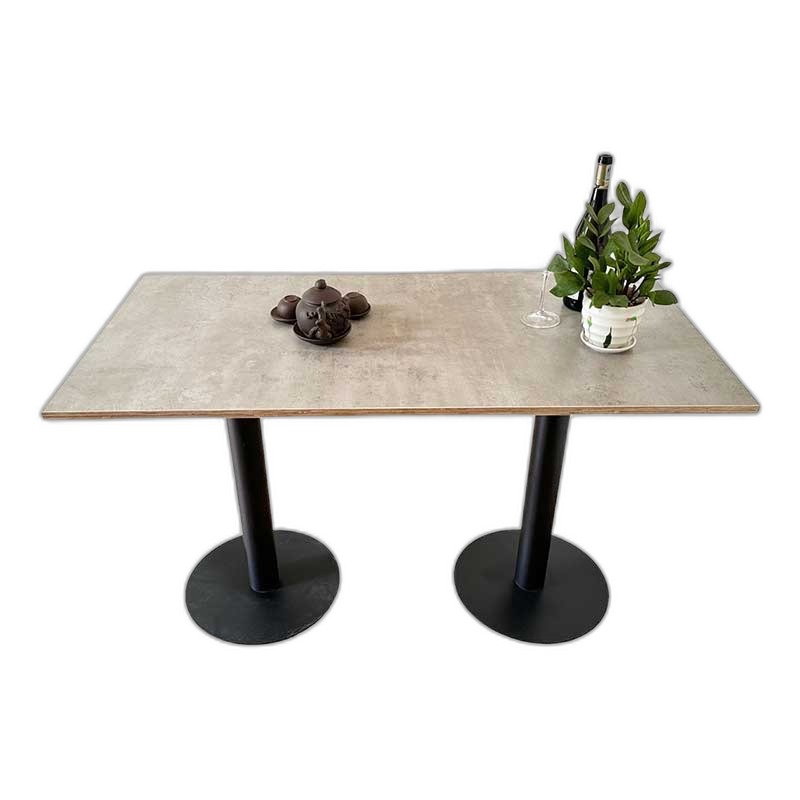 Bàn nhà hàng cafe gỗ Plywood 2 chân trụ CFD68159 Bàn nhà hàng cafe gỗ Plywood 2 chân trụ CFD68159