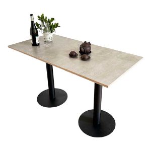 Bàn nhà hàng cafe gỗ Plywood 2 chân trụ CFD68159 - hình 1