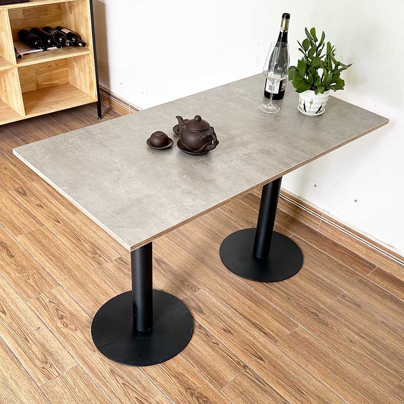 Bàn nhà hàng cafe gỗ Plywood 2 chân trụ CFD68159 Bàn nhà hàng cafe gỗ Plywood 2 chân trụ CFD68159 - hình 2