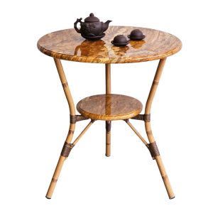 Bàn nhôm ngoài trời 60x60cm vân đá cẩm thạch CFD68219 - hình 1