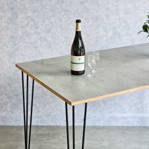 Bàn quán ăn cafe 120x70cm gỗ plywood chân sắt Hairpin CFD68200 - hình 1
