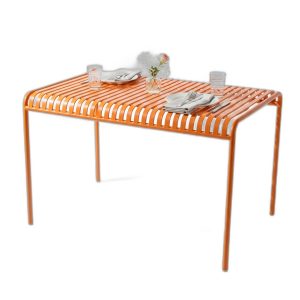 Bàn sắt ngoài trời 140cm sơn tĩnh điện nhiều màu