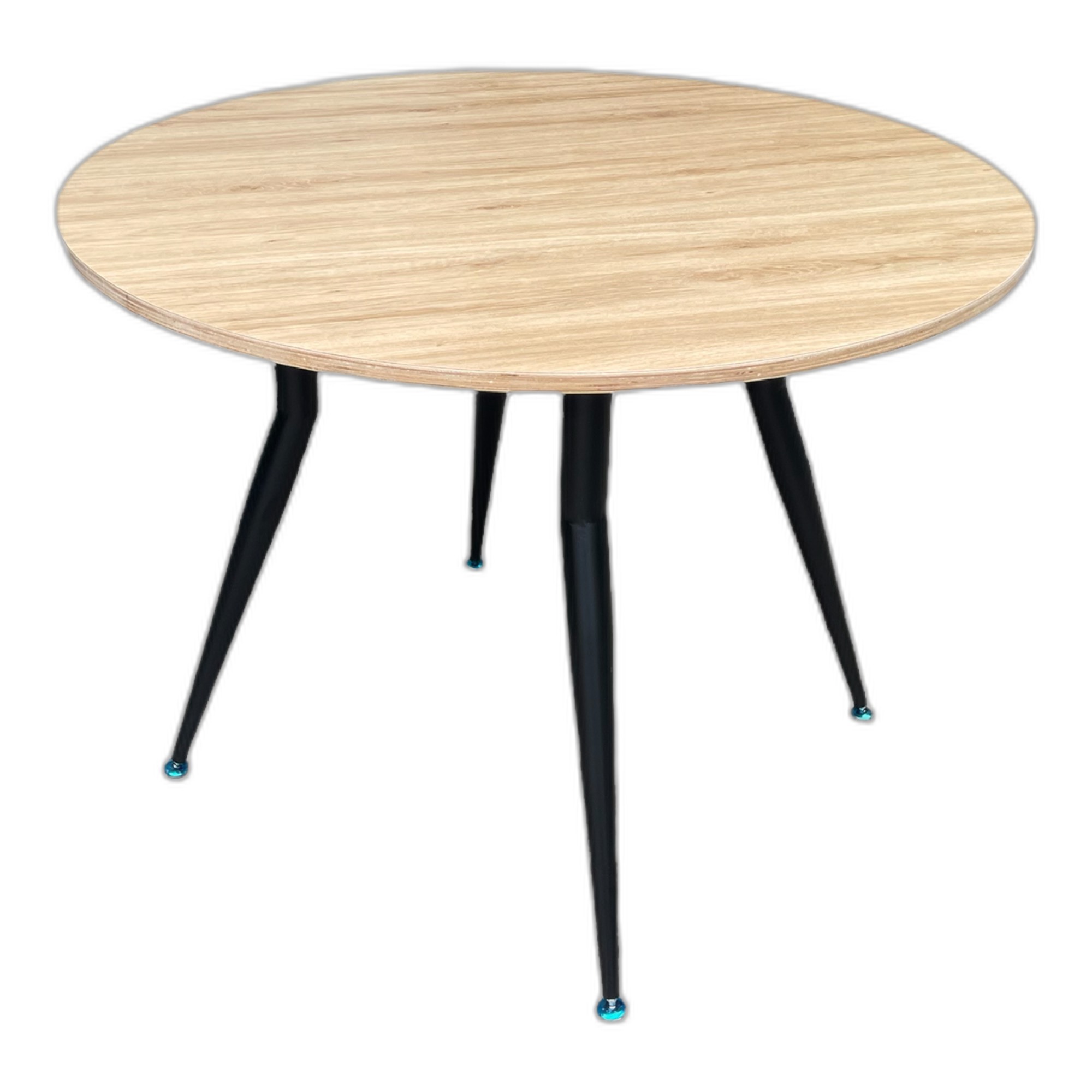 Bàn tròn 1m gỗ Plywood chân sắt côn Bàn tròn 1m gỗ Plywood chân sắt côn