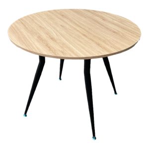 Bàn tròn 1m gỗ Plywood chân sắt côn - hình 1