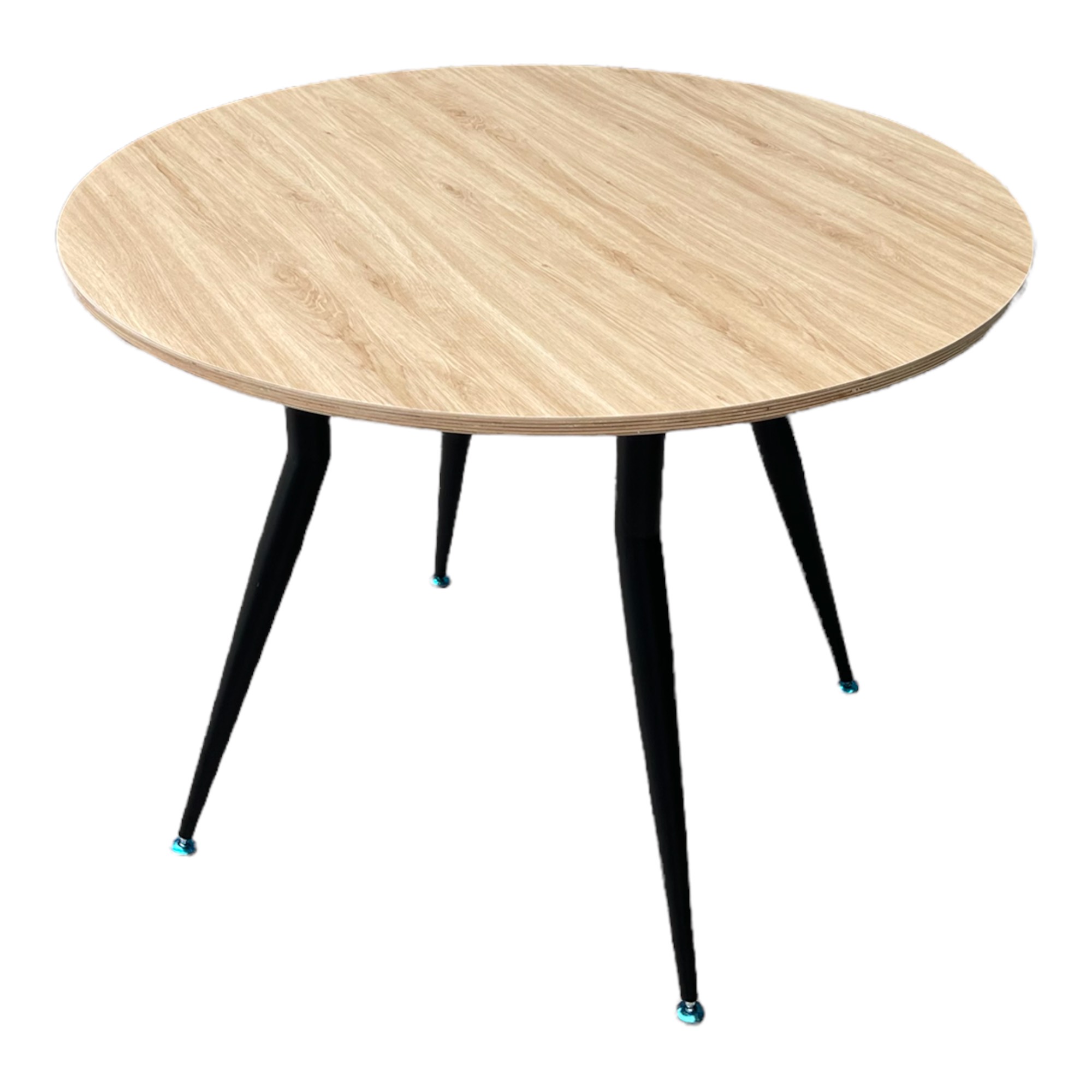 Bàn tròn 1m gỗ Plywood chân sắt côn Bàn tròn 1m gỗ Plywood chân sắt côn - hình 1