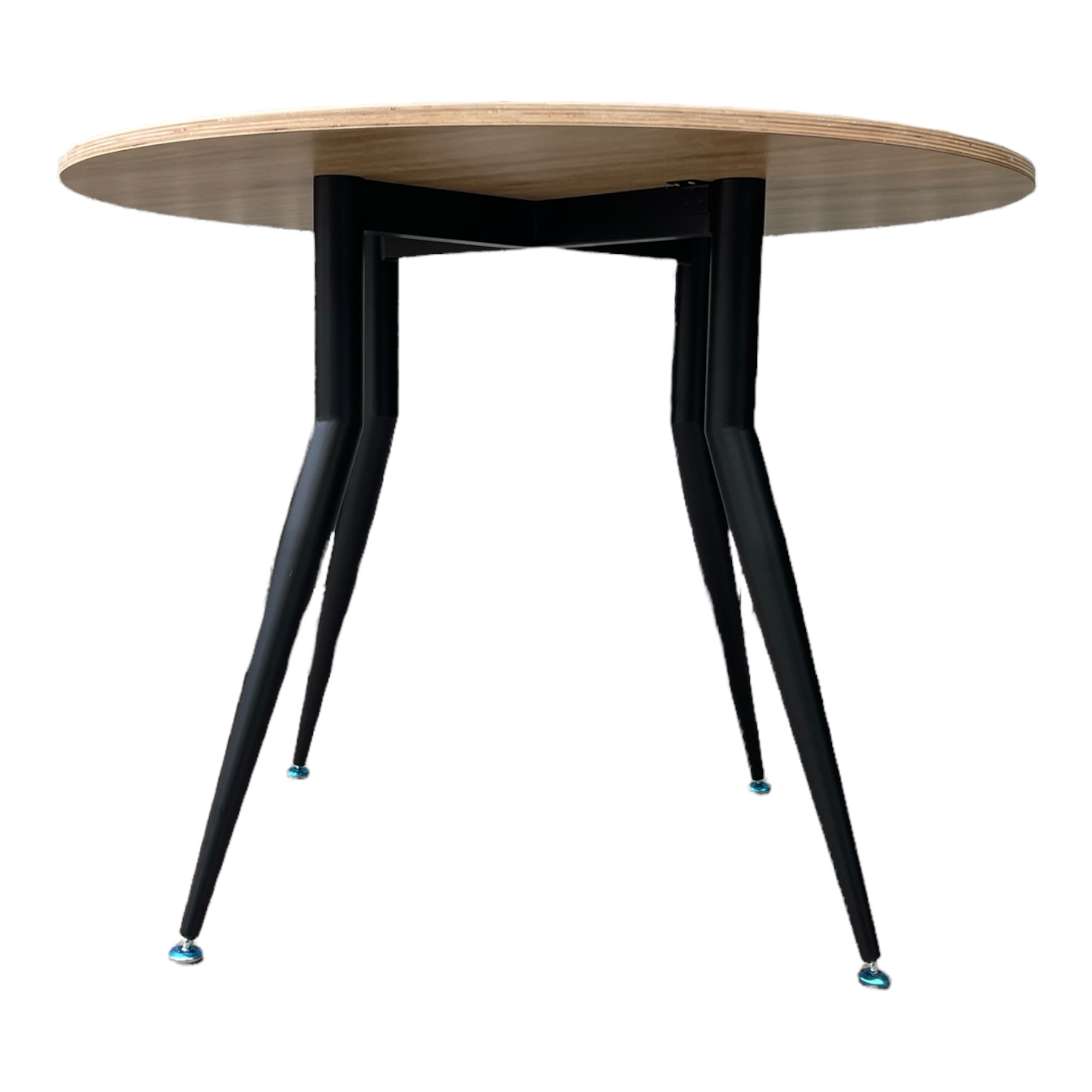 Bàn tròn 1m gỗ Plywood chân sắt côn Bàn tròn 1m gỗ Plywood chân sắt côn - hình 2