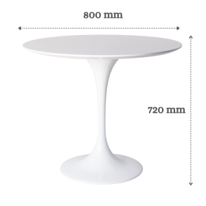Bàn Tulip tròn 80cm -ST15458 - hình 1