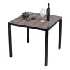 Bàn vuông ngoài trời 80x80cm gỗ nhựa