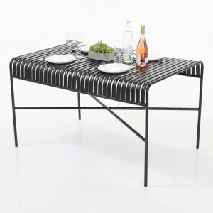 Bàn vuông ngoài trời 80x80cm sắt sơn tĩnh điện - hình 1