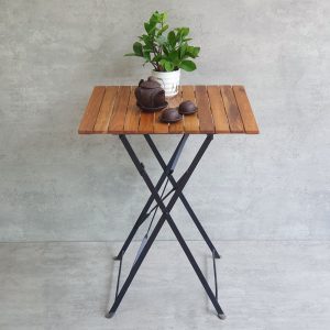 Bàn xếp gọn ngoài trời SHEFIELD 60x60cm gỗ tràm CFD68088 - hình 1