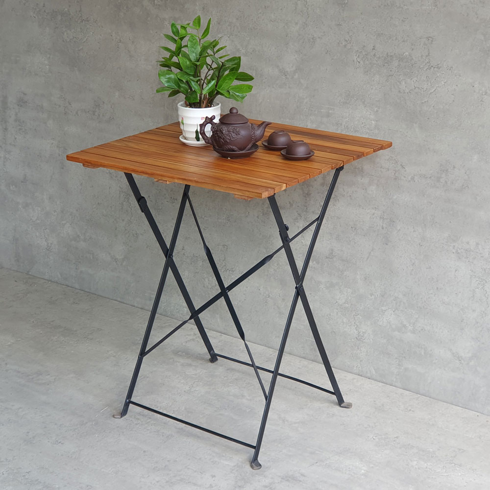 Bàn xếp gọn ngoài trời SHEFIELD 60x60cm gỗ tràm CFD68088 Bàn xếp gọn ngoài trời SHEFIELD 60x60cm gỗ tràm CFD68088 - hình 2
