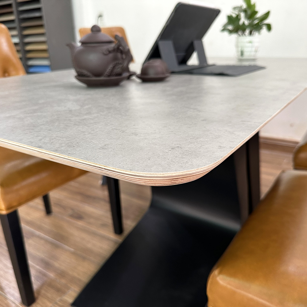 Bộ Bàn Ăn Gỗ Plywood và 4 Ghế Nệm Lưng Cao Bộ Bàn Ăn Gỗ Plywood và 4 Ghế Nệm Lưng Cao - hình 4