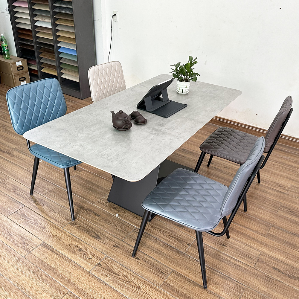 Bộ Bàn Ăn Gỗ Plywood và 4 Ghế Nệm Nhiều Màu Bộ Bàn Ăn Gỗ Plywood và 4 Ghế Nệm Nhiều Màu - hình 3