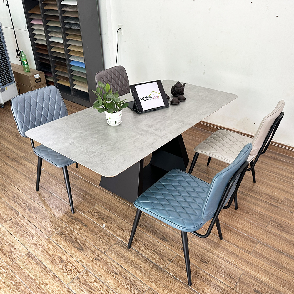 Bộ Bàn Ăn Gỗ Plywood và 4 Ghế Nệm Nhiều Màu Bộ Bàn Ăn Gỗ Plywood và 4 Ghế Nệm Nhiều Màu - hình 4