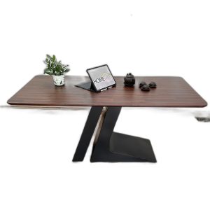 Bộ Bàn Ăn Gỗ Tràm Và 4 Ghế Da Lưng Cao