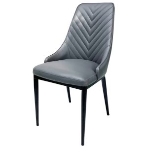 Bộ Bàn Ăn Mặt Đá Và 4 Ghế Nệm Xám - hình 1
